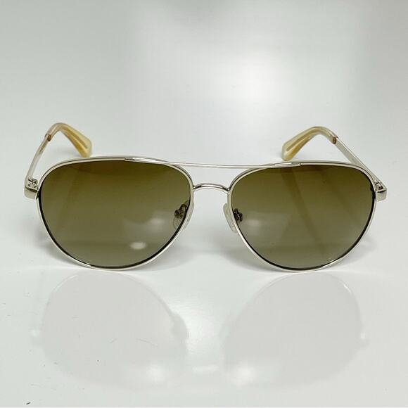 NWT Kate Spade Emmaline Sunglasses Gold Aviator Gradient
